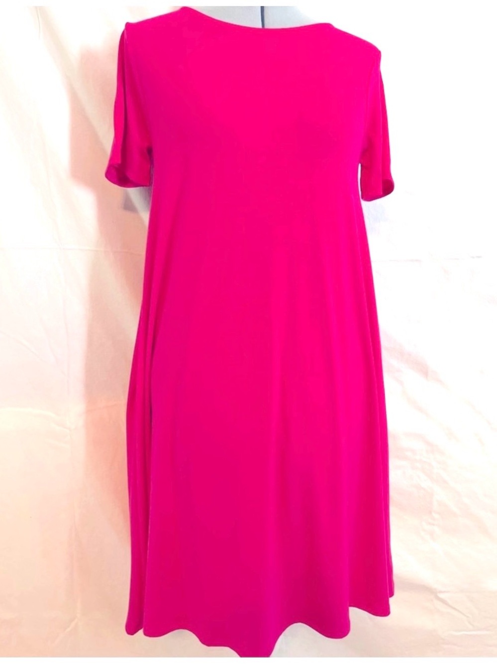 Zenana Outfitters Hot Pink Midi Dress